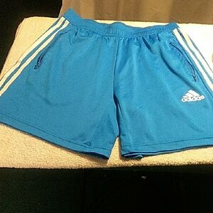 Adidas Blue Athletic Training Shorts